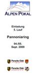 Programme cover of Pannonia-Ring, 05/09/2009