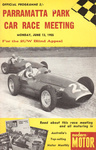 Programme cover of Parramatta Park, 13/06/1955