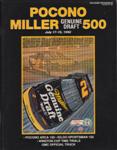 Programme cover of Pocono Raceway, 19/07/1992