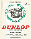 Programme cover of Pukekohe Park Raceway, 20/04/1968