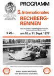 Programme cover of Rechberg Hill Climb, 11/09/1977