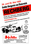 Programme cover of Rechberg Hill Climb, 29/05/1988