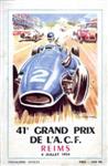 Programme cover of Reims, 04/07/1954
