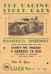 Programme cover of Rhinebeck Speedway, 1949