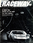 Cover of Riverside 'Raceway' Magazine, July, 1966