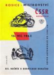 Programme cover of Rosice, 15/07/1962
