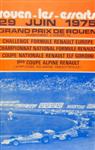 Programme cover of Rouen les Essarts, 29/06/1975