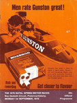 Programme cover of Roy Hesketh Circuit, 01/09/1975