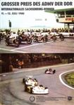Programme cover of Sachsenring, 13/07/1980
