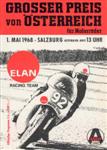 Programme cover of Salzburg-Anif, 01/05/1968