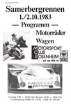 Programme cover of Samerberg Hill Climb, 02/10/1983