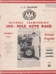 Programme cover of Santa Clara County Fairgrounds, 02/11/1952