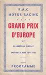 Programme cover of Silverstone Circuit, 13/05/1950