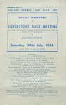 Programme cover of Silverstone Circuit, 28/07/1956