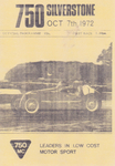 Programme cover of Silverstone Circuit, 07/10/1972