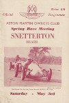 Programme cover of Snetterton Circuit, 03/05/1952