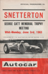 Programme cover of Snetterton Circuit, 03/06/1963