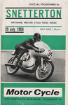 Programme cover of Snetterton Circuit, 28/07/1963
