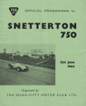 Programme cover of Snetterton Circuit, 21/06/1964
