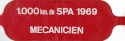 Ticket for Spa-Francorchamps, 11/05/1969