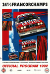 Programme cover of Spa-Francorchamps, 02/08/1992