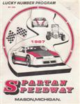 Programme cover of Spartan Speedway, 10/07/1987