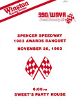 Programme cover of Spencer Speedway, 26/11/1983