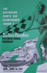 Programme cover of Surfers Paradise International Raceway, 18/06/1972