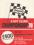 Programme cover of Tilbury Stadium, 18/10/1970