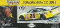 Ticket for Toledo Speedway, 17/05/2015