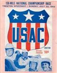 Programme cover of Trenton International Speedway, 22/07/1962