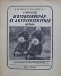 Programme cover of V&aacute;rosliget City Park, 27/05/1956