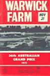 Programme cover of Warwick Farm, 21/11/1971