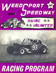 Programme cover of Weedsport Speedway, 1974