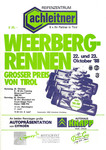 Programme cover of Weerberg Hill Climb, 23/10/1988