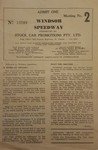 Programme cover of Windsor RSL Speedway, 1949