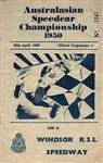 Programme cover of Windsor RSL Speedway, 25/04/1950