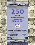Programme cover of Milwaukee Mile, 19/09/1965