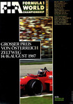 Programme cover of &Ouml;sterreichring, 16/08/1987