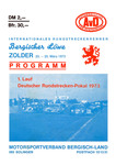 Programme cover of Zolder, 25/03/1973