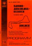 Programme cover of Zolder, 19/10/1975