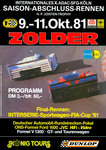 Programme cover of Zolder, 11/10/1981