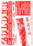 Programme cover of Zolder, 21/10/1984