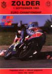 Programme cover of Zolder, 01/09/1985